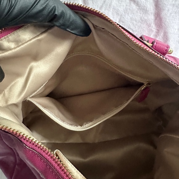 Coach No K1271 - F20104 Ashley Pink Leather Tote Crossbody Purse - Picture 7 of 7